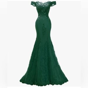 Green Prom Mermaid Gown